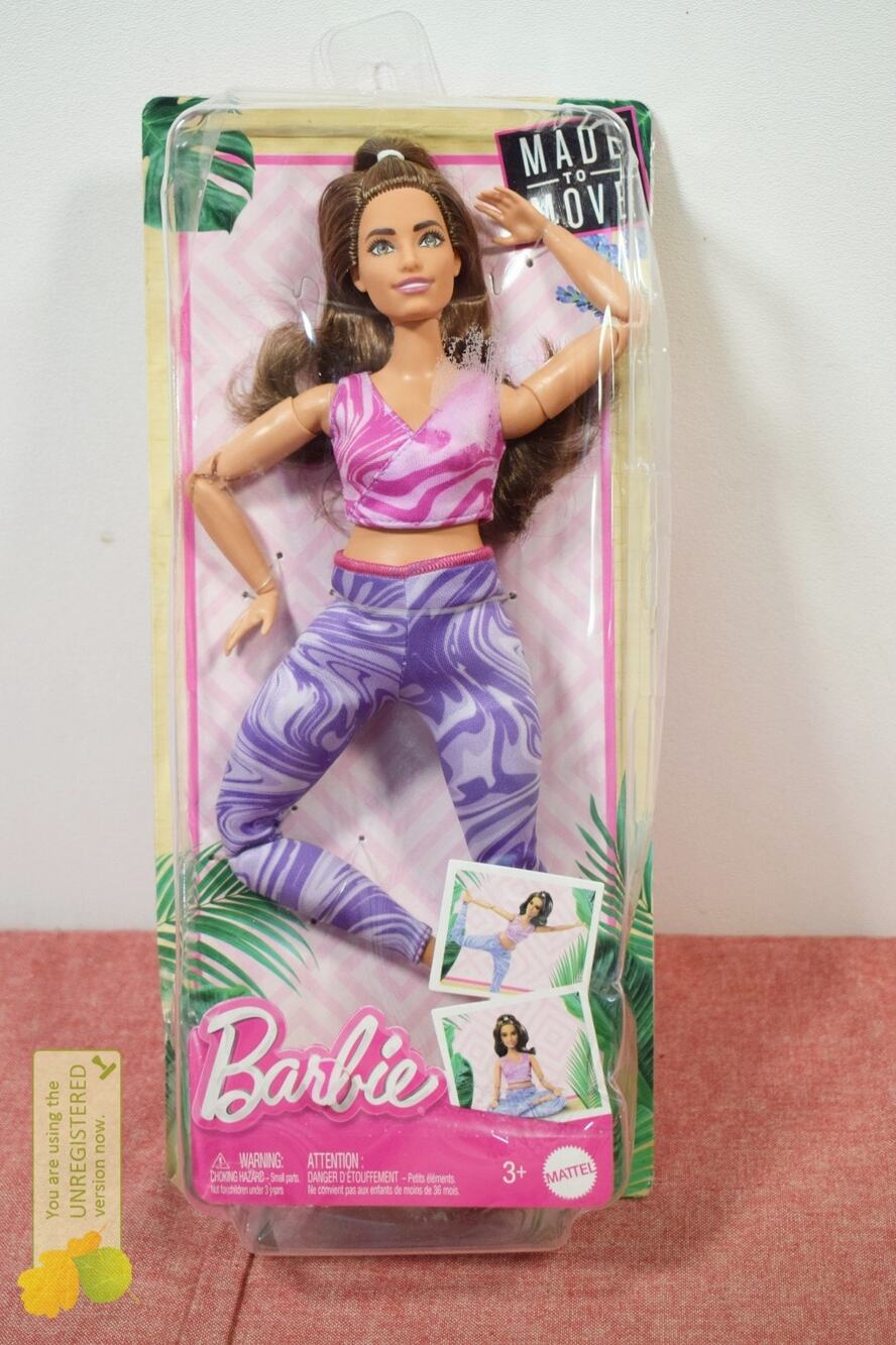 Barbie Made to Move Brunette Fashion Doll